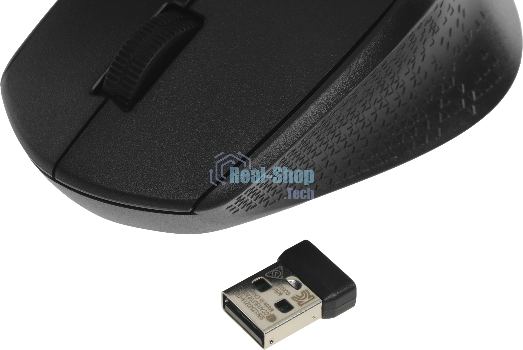 Мышь беспроводная Logitech M330 SILENT PLUS черный, 1000 dpi, радиоканал, USB, кнопки - 3