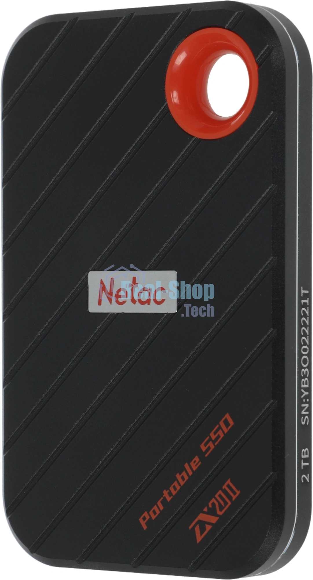 Внешний SSD Netac ZX20 II, 2TB, USB 3.2 Gen 2 Type-C, R/W 2000/1800, черный