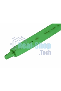 Термоусаживаемая трубка Rexant 15,0/7,5 мм, зеленая, упаковка 50 шт. по 1 м