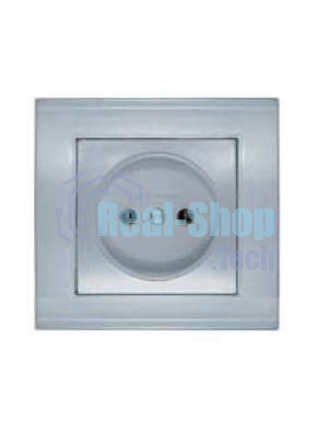 Розетка 1-м СП Бриллиант 16А IP20 серебр. Universal 7949834