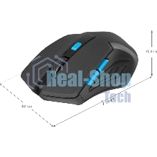 Мышь беспроводная Defender Accura MM-275 синий, 1600 dpi, радиоканал, USB, кнопки - 6