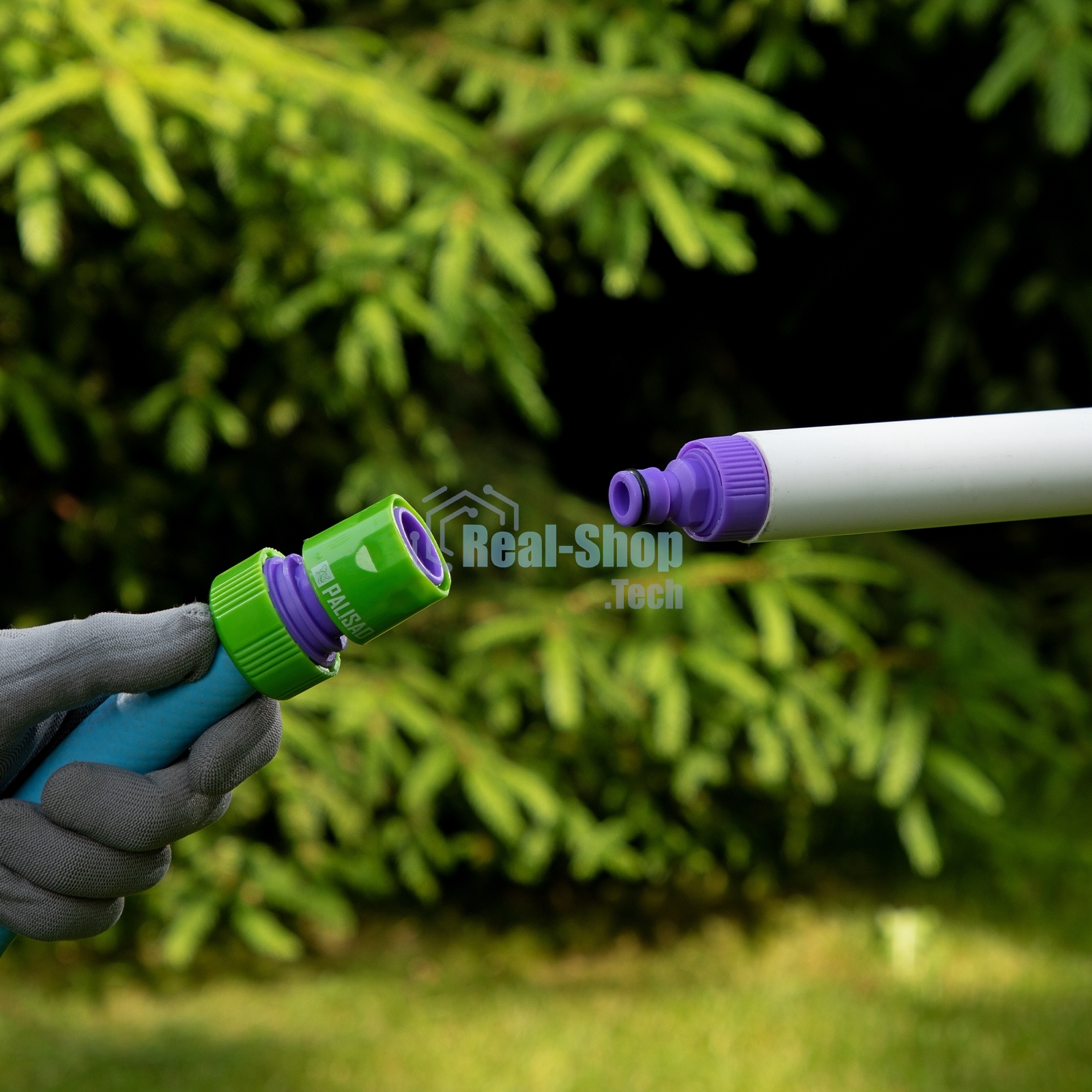 Соединитель пластмассовый быстросъемный для шланга Palisad 3/4