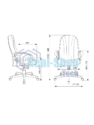 Кресло Бюрократ T-898/3С11BL 3С11 черный
