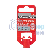 Бур по бетону Matrix, 10 x 400 мм, SDS PLUS c крестовой пластиной