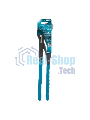 Клещи переставные Gross кнопочный механизм, обливные рукоятки, 400 мм