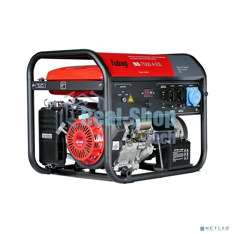 Электрогенератор бензиновый FUBAG BS 7500 A ES, 7 кВт, 80 дБ, 92.8 кг