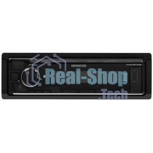 Автомагнитола Kenwood KMM-BT408, 1 DIN, Bluetooth, USB Type-A, AUX, съёмная панель