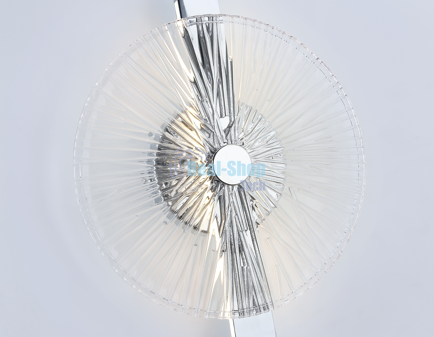 Настенный светодиодный светильник Ambrella light LH31141 СH/CL хром/прозрачный 13W 3000K 280*70*350