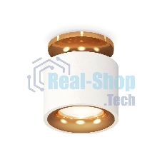 Светильник Ambrella Light XS7510121 SWH/PYG белый песок/золото желтое полированное MR16 GU5.3 (N7929, C7510, N7014)