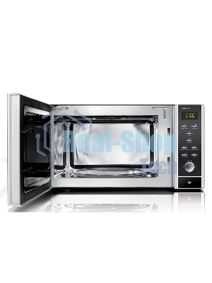 Микроволновая печь CASO MCG 25 Chef серебристый, 25 л, 900 Вт, переключатели - электронное управление