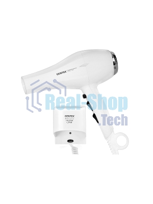 Фен Centek CT-2251 белый, 2100 Вт, ионизация