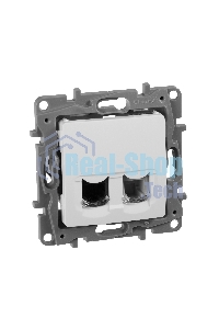 Розетка компьютерная ETIKA RJ11+RJ45 кат. 5 UTP, белый ETIKA Розетка RJ11+RJ45 кат. 5 UTP, белый