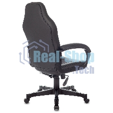 Кресло игровое Zombie GAME 17 черный, текстиль/эко.кожа, крестовина пластик