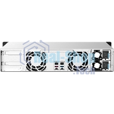 Сетевое хранилище без дисков SMB QNAP TS-1273AU-RP-8G NAS 12 HDD trays, 2x 2.5 GbE, rackmount, 2 PSU. 4-core AMD V1500B2,2 GHz, RAM 8 Gb (8 Gb UDIMM DDR4 (1 x 8 Gb) up to 32 Gb (2 x 16 Gb)). W/o rail kit RAIL-B02