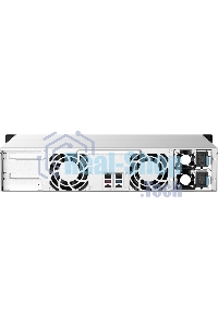 Сетевое хранилище без дисков SMB QNAP TS-1273AU-RP-8G NAS 12 HDD trays, 2x 2.5 GbE, rackmount, 2 PSU. 4-core AMD V1500B2,2 GHz, RAM 8 Gb (8 Gb UDIMM DDR4 (1 x 8 Gb) up to 32 Gb (2 x 16 Gb)). W/o rail kit RAIL-B02