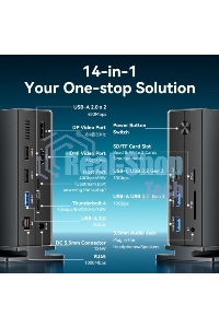 Мультифункциональная док-станция Vention USB Type C 14 в 1 с поддержкой Thunderbolt 4