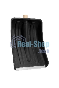 Лопата для уборки снега Sparta полипропиленовая, 275х365х870 мм, деревянный черенок,