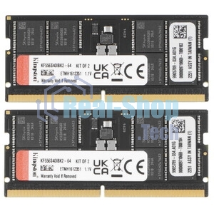 Оперативная память Kingston, DDR5, 96GB (1x96GB), 5600MHz, CL46, ECC, RDIMM