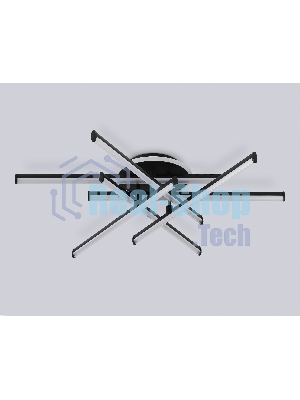 Потолочный светодиодный светильник Ambrella light FL6252 BK черный 97W 3000K-6400K 805*760*170 (ПДУ ИК)