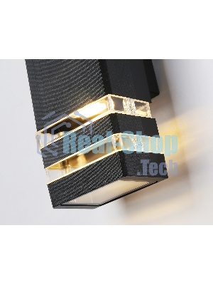 Светильник Ambrella light ST2574/2 BK/CL черный/прозрачный IP54 GU10/2 max 35W 310*110*65