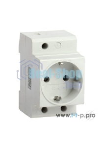 Розетка силовая РАр10-3-ОП с заземл. на DIN-рейку ИЭК MRD10-16