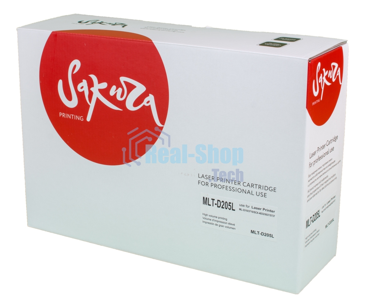 Картридж лазерный Sakura MLTD205L для Samsung ML-3310/3312/3710/3712ND SCX-4823/4833HD/5737/5637HR/5639/573, черный, 5000 к.