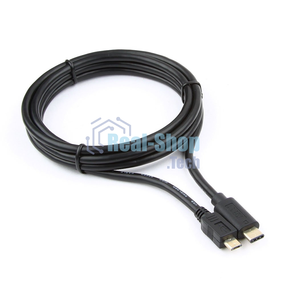 Кабель Cablexpert CCP-USB2-mBMCM-6 USB2.0 microBM/USB3.1TypeC, 1.8м, 