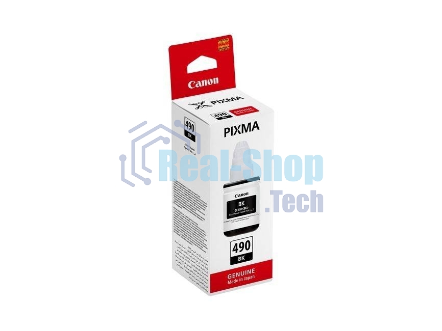 Чернила Canon GI-490BK 0663C001 черный для Canon Pixma G1400/2400/3400 (135мл)