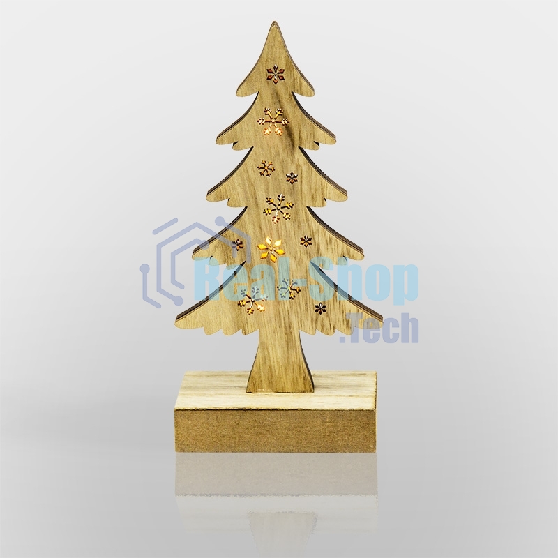 Деревянная фигурка Neon-night с подсветкой 