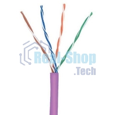 Кабель информационный Lanmaster TWT-5EUTP-NGLS кат.5е U/UTP не экранированный 4X2X24AWG PVC внутренний 305м фиолетовый