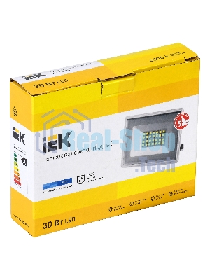 Прожектор уличный IEK СДО LPDO601-30-65-K01 светодиодный 30Вт корп.алюм.белый