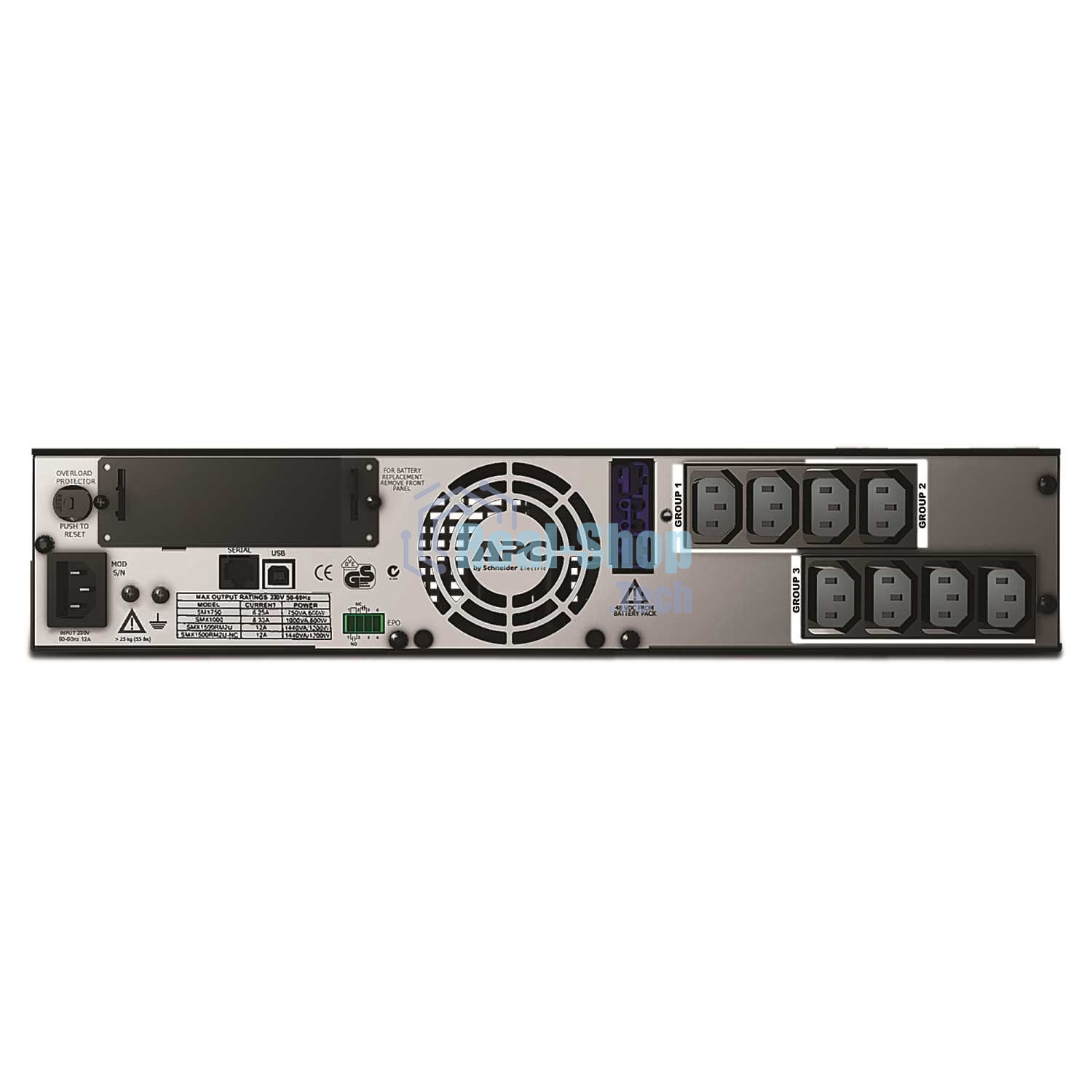 Источник бесперебойного питания APC Smart-UPS X SMX1500RMI2U 1200Вт 1500ВА черный