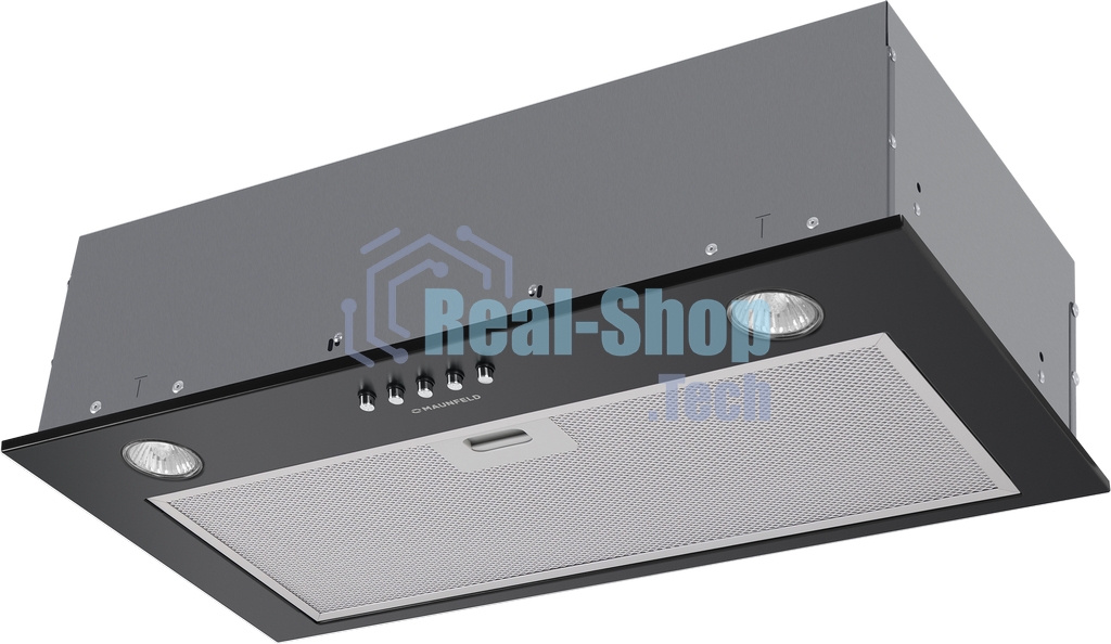 Вытяжка встраиваемая Maunfeld Crosby Singl 60 черный, 60 см, 850 куб. м/ч, 48 дБ