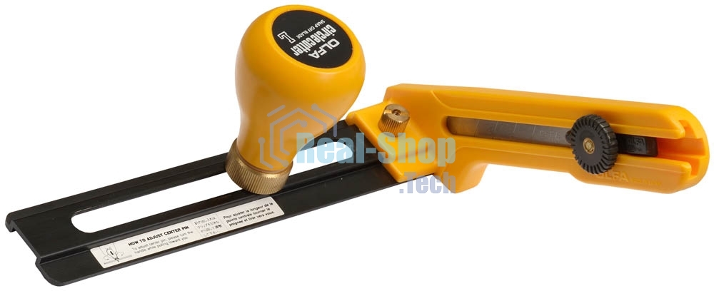 Нож Olfa циркульный с сегментированным лезвием 18х100х0,5мм, диаметр реза 70-300мм OL-CMP-2