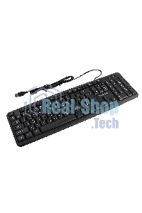 Клавиатура проводная Professional Standard LY-331L2-OEM (USB, полноразмерная, влагозащищенная, 104кл., Enter большой, длина кабеля 2,2м, черная, brown box)