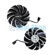 Вентилятор (кулер) для видеокарты Gigabyte RX 470, 570, 580, GTX 1060 88мм 4-pin