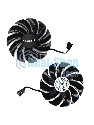 Вентилятор (кулер) для видеокарты Gigabyte RX 470, 570, 580, GTX 1060 88мм 4-pin