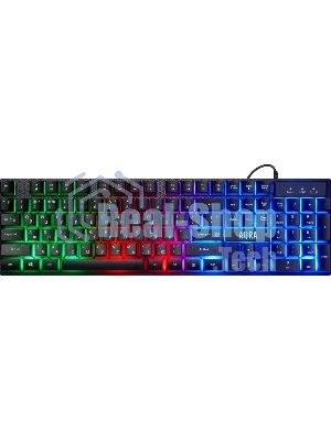 Комплект клавиатура+мышь Defender Aura MKP-117 проводной, USB, 2400 DPI, черный