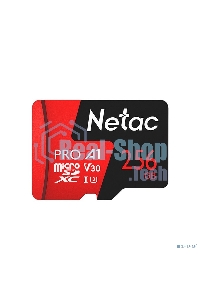 Флеш Карта MicroSD card Netac P500 Extreme Pro 256Gb, retail version w/SD adapter
