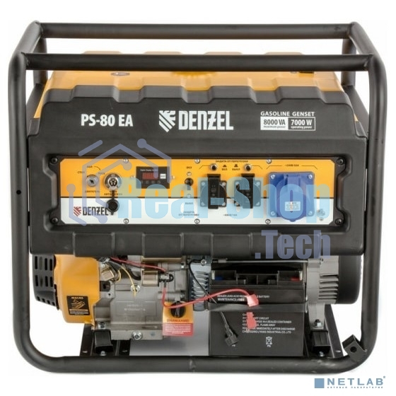 Электрогенератор бензиновый Denzel PS 80 EA, 8 кВт, 85 дБ, 90 кг
