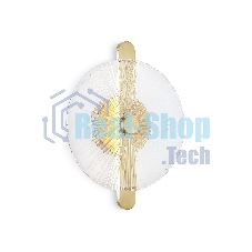 Настенный светодиодный светильник Ambrella light LH31143 BS/CL латунь/прозрачный 13W 3000K 280*70*350