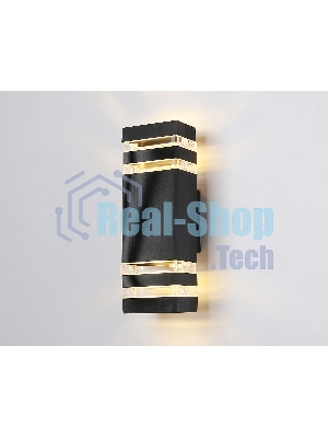 Светильник Ambrella light ST2574/2 BK/CL черный/прозрачный IP54 GU10/2 max 35W 310*110*65