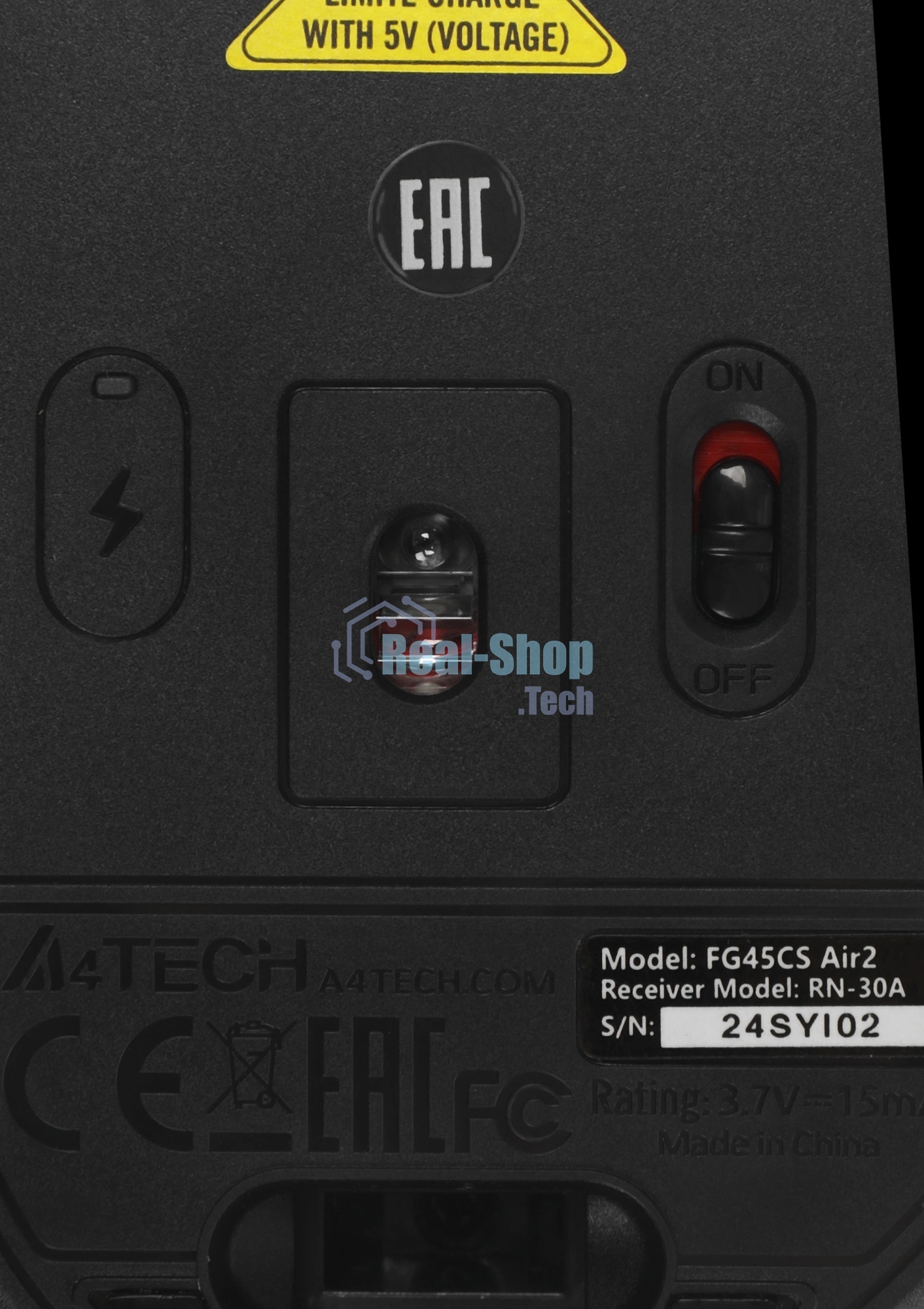 Мышь беспроводная/проводная A4Tech Fstyler FG45CS Air2 серый, 2000 dpi, USB Type-A, радиоканал, кнопки - 7