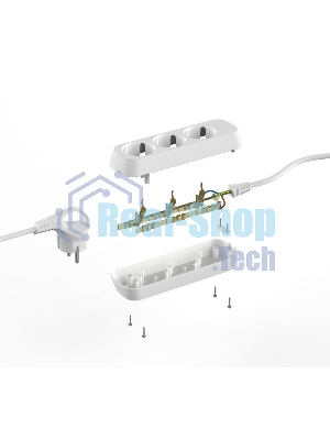 Удлинитель электрический ЭРА UDL-16-3100-E Greenline 3 розетки с заземлением 10м ПВС 3x1мм2