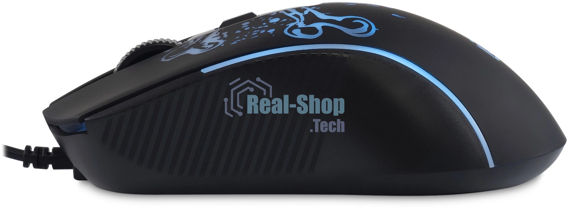 Мышь проводная Oklick 702G черный, 3600 dpi, USB, кнопки - 4