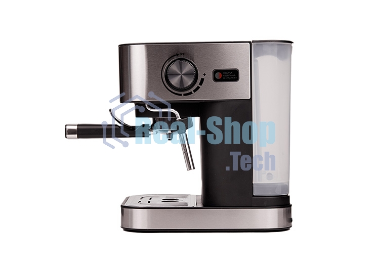 Кофеварка рожковая Centek CT-1164 серебристый, исп. кофе - молотый, 1.5 л, 1150 Вт, 15 бар