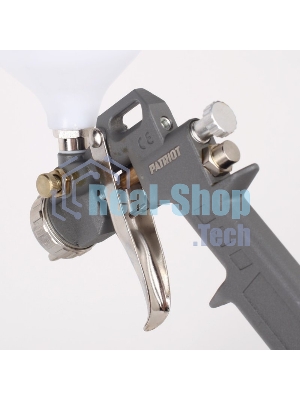 Краскопульт пневматический PATRIOT LV 162Ав.бак 0.5л 400л/мин 3-4бар 1.5мм факел120-220мм 0.8кг