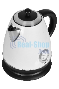 Чайник электрический Hyundai HYK-S4502 1.7л. 2200Вт жемчужный/черный (корпус: нержавеющая сталь/пластик)