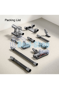 Пылесос вертикальный Dreame Cordless Vacuum Cleaner V12 серый, питание от аккумулятора, 180 Вт, уборка сухая, пылесборник 0.5 л, работа от АКБ max 90 мин