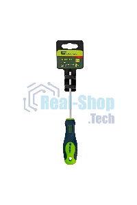 Отвертка Сибртех, SL3,0 х 100 мм, CrV, 2-х компонентная рукоятка